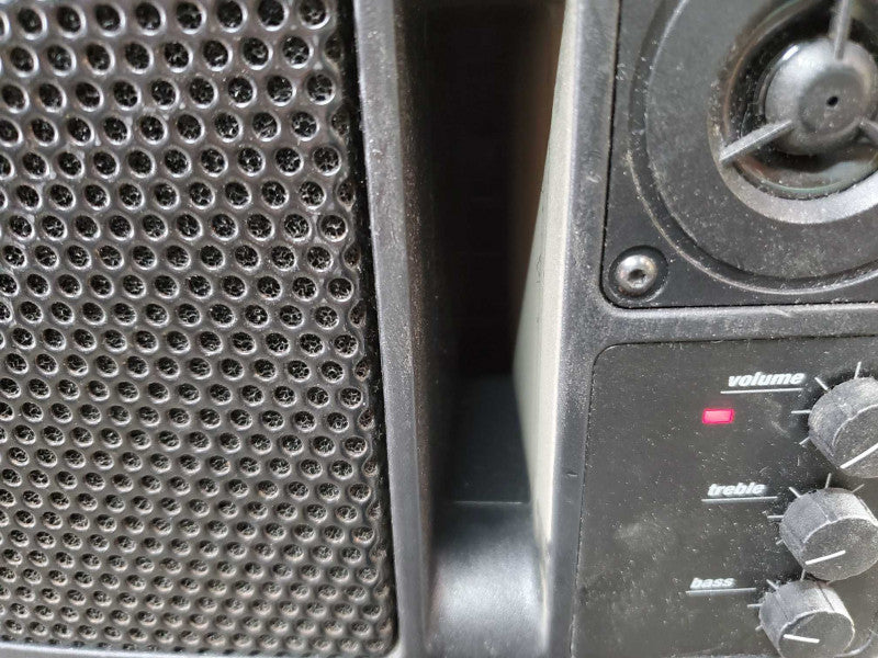 Anchor AN-130 Portable Powered Black Speaker PA System _Power-on tested )