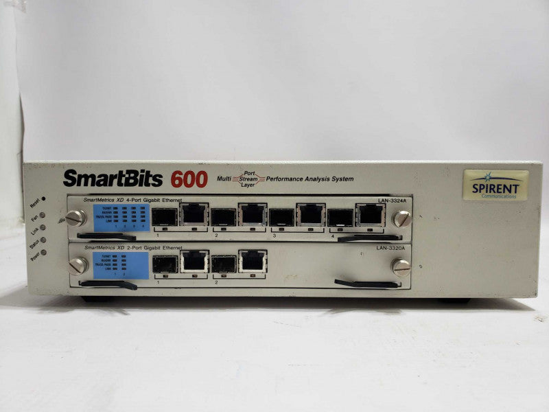 Spirent SmartBits SMB-600 Data Traffic Generator, 2 Slot, 6 Gigabit port [