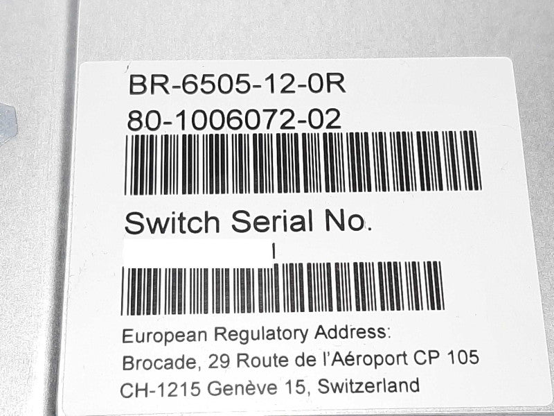 Brocade 6505 16Gb/s 24-Port Active SFP+ FC Switch BR-6505-12-0R +