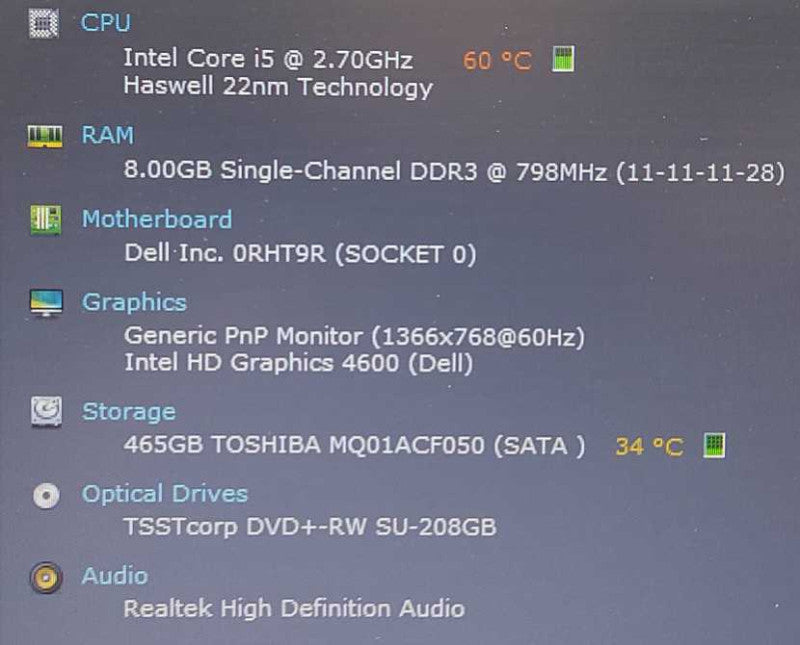 Dell Latitude E6540 i5-4310M 2.7GHz 8GB RAM 500GB HDD 15.6\\" $
