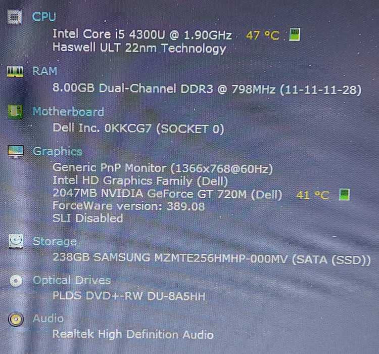 Dell Latitude E5540 i5-4300U 1.9GHz 8GB RAM 256GB SSD 15.6\\" $