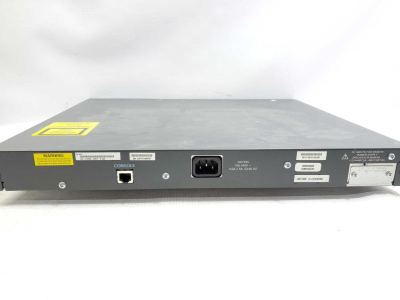Cisco WS-C3560-48PS-S V04 48-Ports Layer 3 PoE Ethernet Managed Switch )