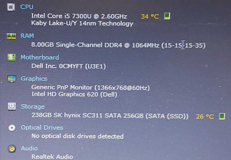 Dell Latitude 5580 I5-7300U 2.6GHz 8GB RAM 256GB 15.6\\" $