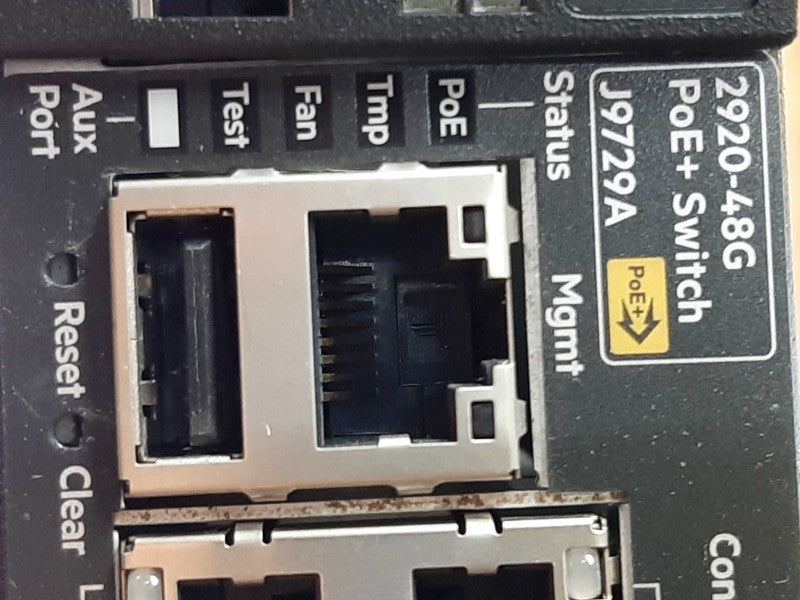 HP Aruba J9729A 2920-48G-POE+ 48-Port GE & 2-Slots for 10G Modules ~