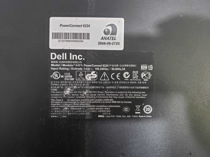 Dell PowerConnect 6224P 24-Port Managed Gigabit Switch [