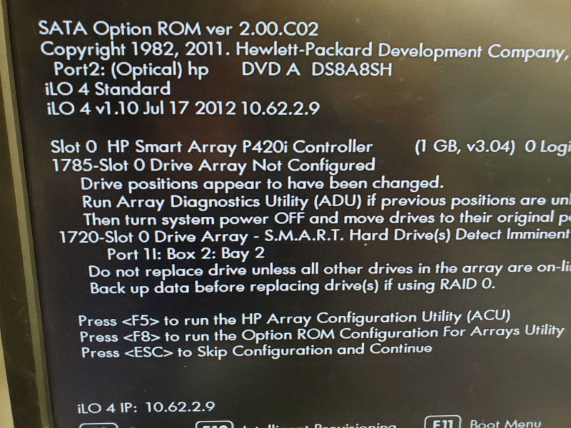 Hp Proliant DL380p G8, 2x intel Xeon E5-2690, 32GB Ram.  :