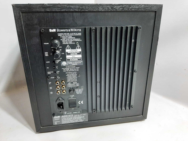 B&W ASW675 Active Bass Speaker subwoofer, AS-IS ~