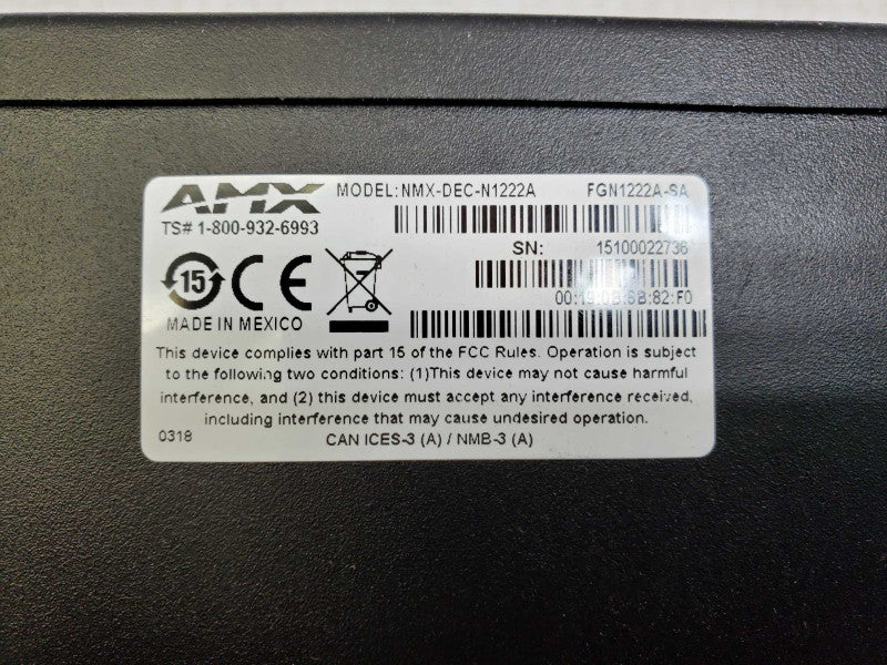AMX NMX-DEC-N1222A Audio/Video over IP Decoder Board )