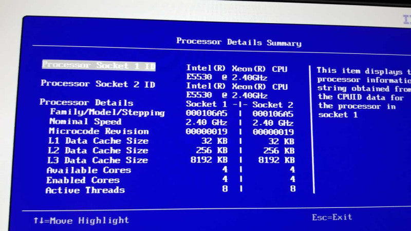 IBM system X3650 M2 / 2x xeon E5530 @ 2.40ghz / 32gb ram / see notes #