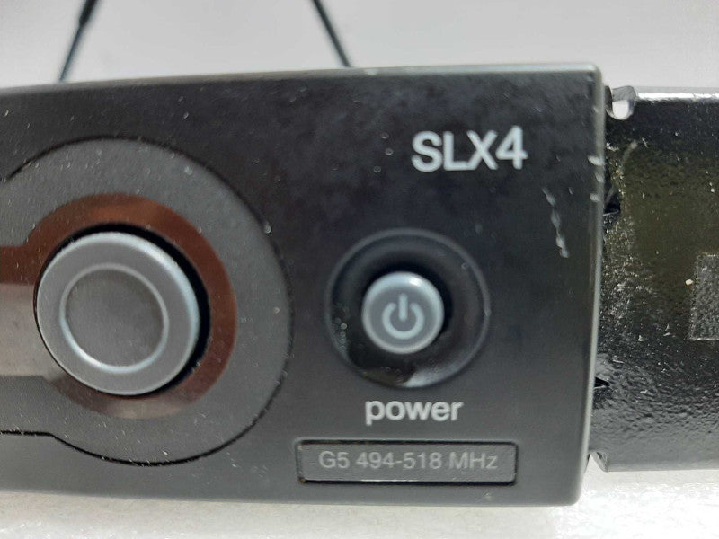 Shure SLX4 Wireless Microphone Receiver G5 494-518 MHz W/ Anntenas ~