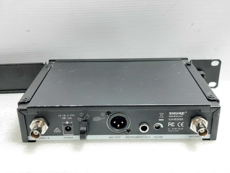 Shure SLX4 Wireless Microphone Receiver H5 518-542 MHz, NO Antennas ~