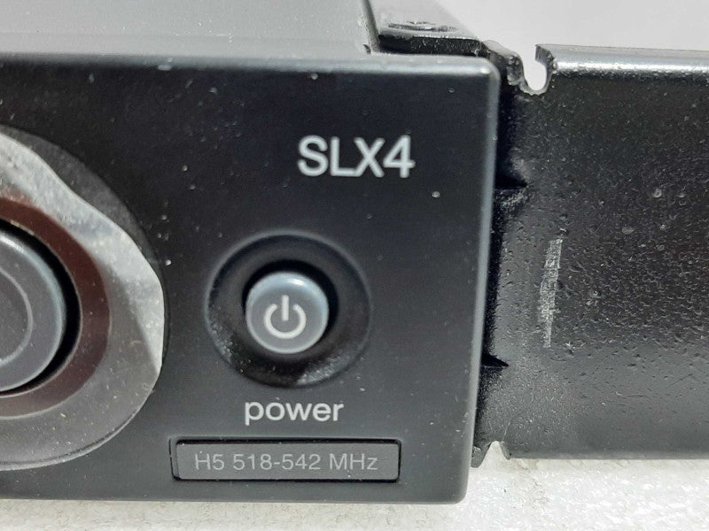 Shure SLX4 Wireless Microphone Receiver H5 518-542 MHz, NO Antennas ~