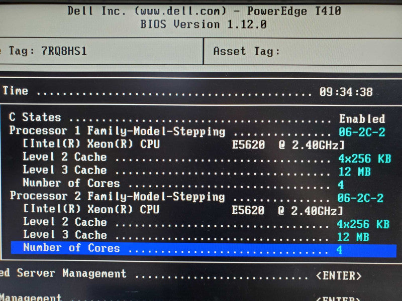 Dell Poweredge T410 2x E5620 2.4GHz 24GB DDR3 PERC6/i |