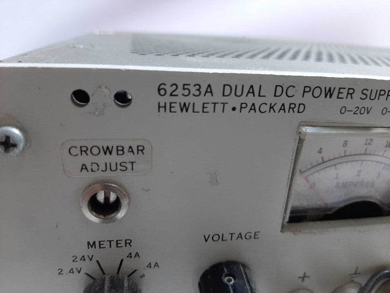 HP / Agilent 6253A 0 to 20 V, 0 to 3 A, 120 Watts, DC Dual Power Supply ~