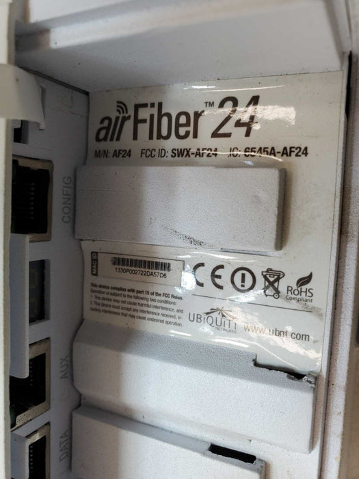 Ubiquiti AF-24 airFiber 24 GHz Bridge Antenna/Transmitter - w Mounting Bracket :