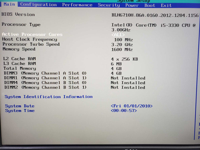 IntelÂ® Desktop Board DH67CL i5-3330 4GB DDR3  [