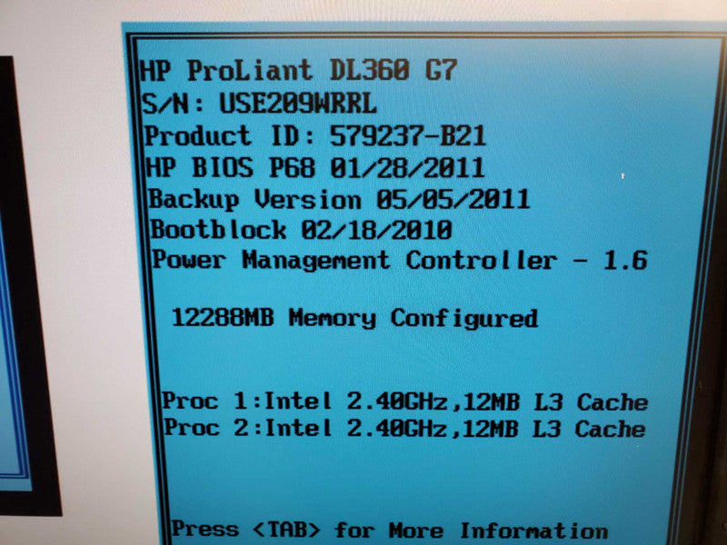 HP ProLiant DL360 G7 2x E5620, 12GB DDR3, 2.5\\" Bays :