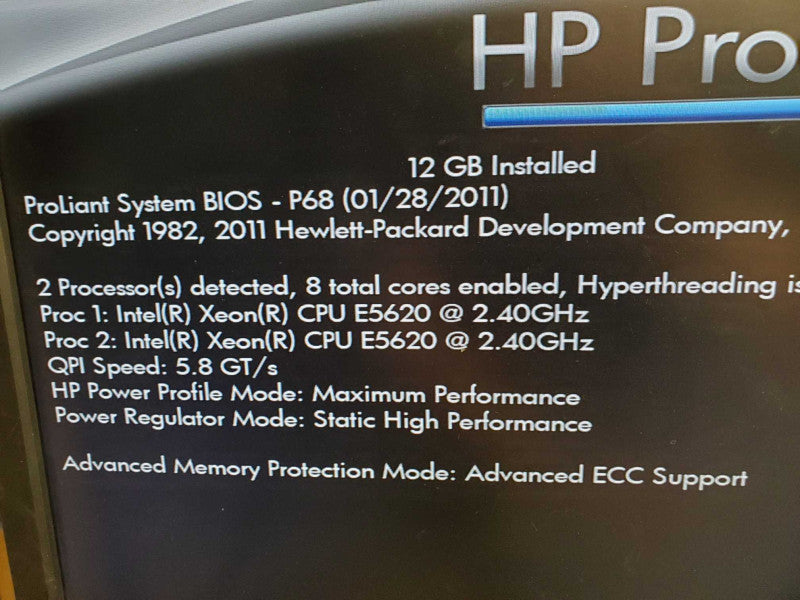 HP ProLiant DL360 G7 2x E5620, 12GB DDR3, 2.5\\" Bays :