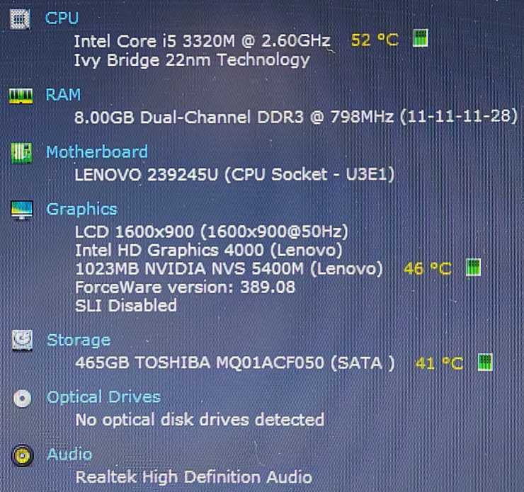 Lenovo ThinkPad T530 i5-3320M 2.6GHz 8GB RAM 500GB HDD 15.6\\" $