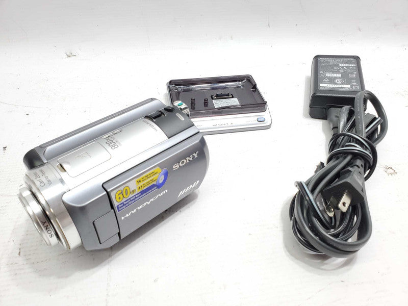 Sony HDD Camcorder DCR-SR80 w/ Cradle and Charger |
