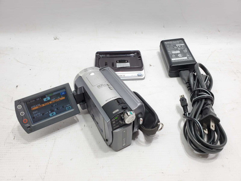 Sony HDD Camcorder DCR-SR80 w/ Cradle and Charger |