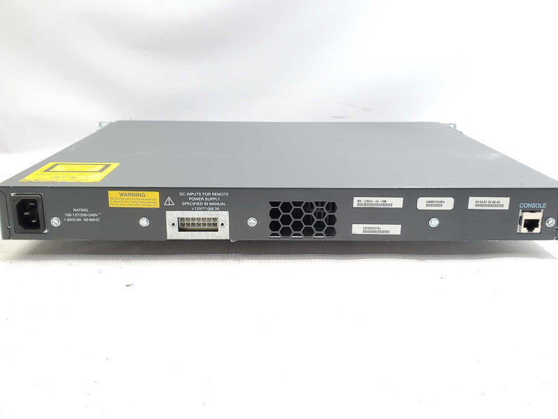 Cisco Catalyst 3550 WS-C3550-24-EMI 24 Port Ethernet Managed Switch _ Rested )