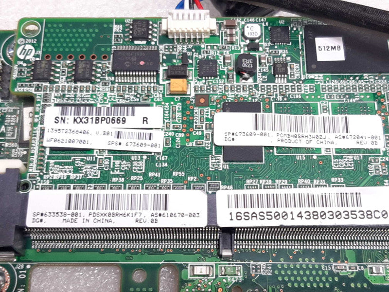 HP 633538-001 Smart Array P420 SAS Controller Half Height w/  Battery ~