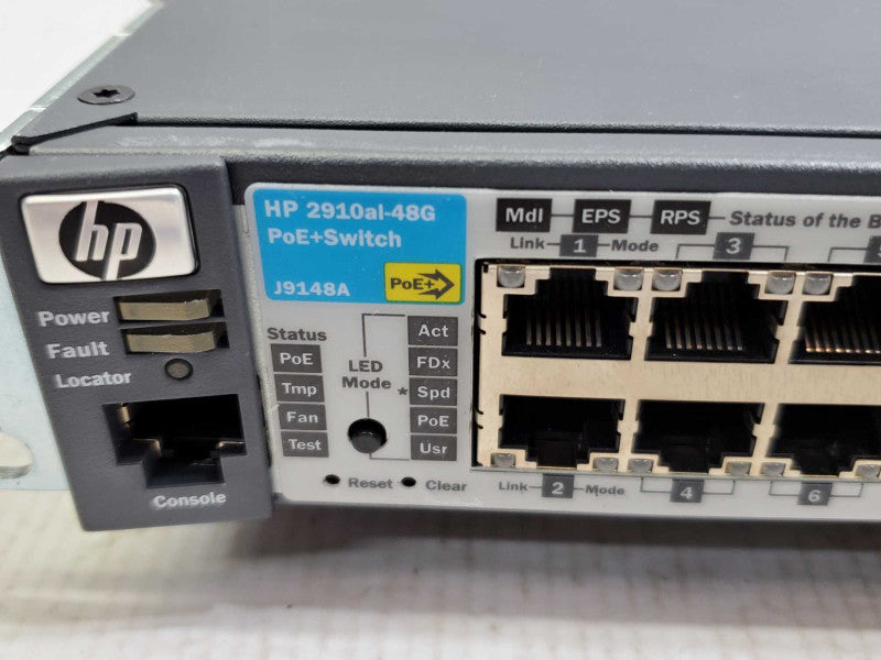 HP ProCurve J9148A 2910al-48G-PoE+ 48-Port Gigabit Ethernet Switch )