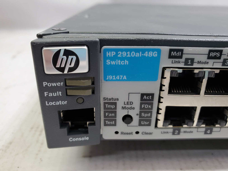 HP ProCurve J9148A 2910al-48G-PoE+ 48-Port Gigabit Ethernet Switch_reset )