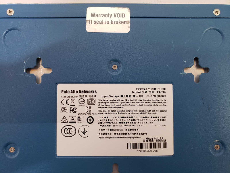 Paloalto PA-220 Network Firewall [