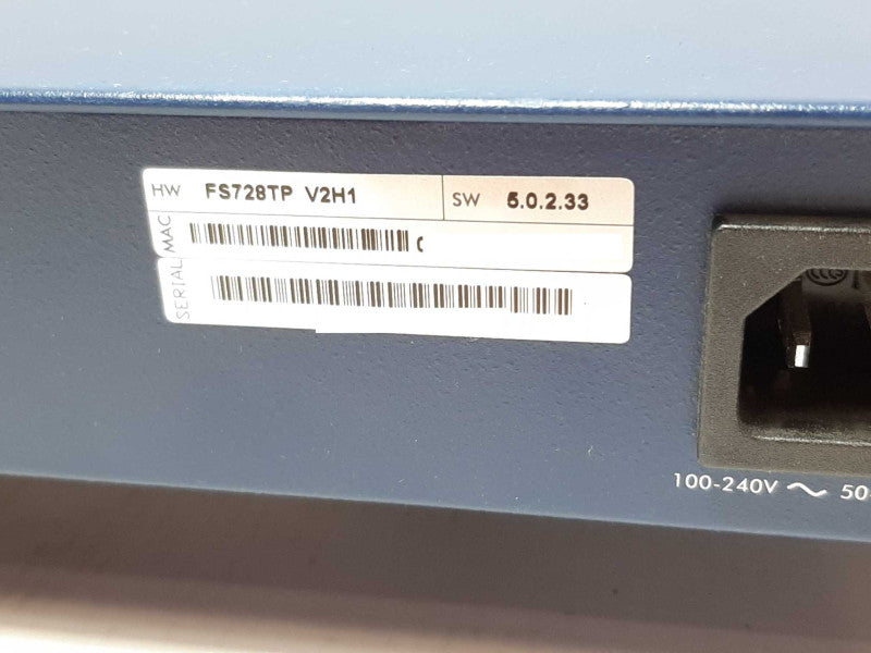 Netgear FS728TP 24-Port 10/100 PoE+ 2 x 1GB Copper + 2x Combo 1Gb Copper/SFP +
