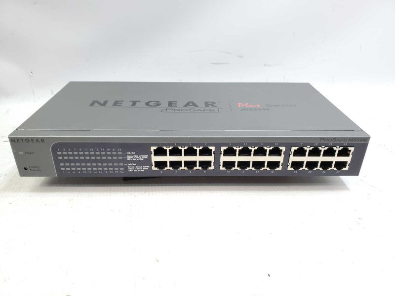 NETGEAR ProSafe Plus JGS524E 24-port Gigabit Ethernet Switch )
