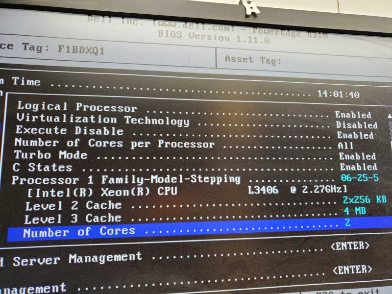 Dell PowerEdge R310 Xeon L3406 @2.27GHz 16GBRAM 1068-IR 2x PSU )