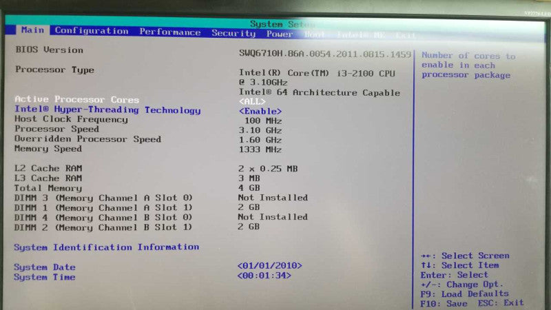 Custom Desktop I3-2100 @ 3.10ghz / 4gb ram / Intel Desktop Board #