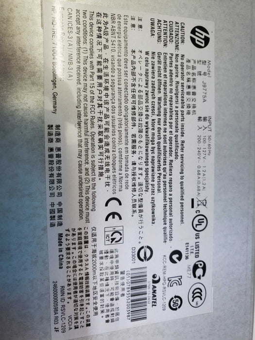 HP 2530-48G J9775A  48-Port  4xSFP Gigabit Switch _factory reset )