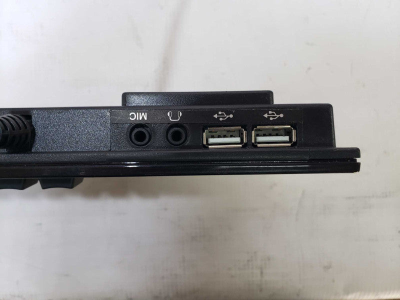 Adesso Black Click Clicky Wired Keyboard MKB-135B Built in USB hub GRADE A [