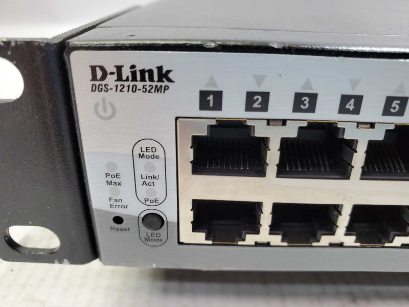 D-Link DGS-1210-52MP 52-Port Gigabit Web Smart PoE Switch w/ 4x Gigabit SFP )