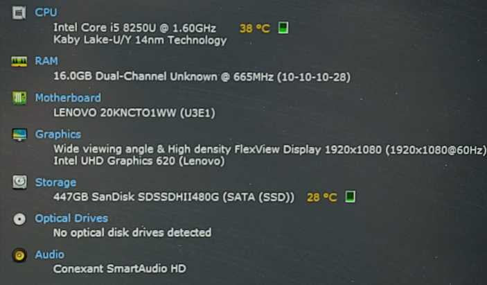 Lenovo ThinkPad E480 i5-8250U 1.6GHz 16GB RAM 480GB SSD 14\\" $