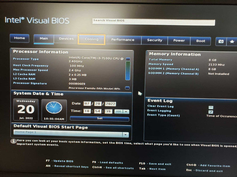 Intel NUC7i3BNK i3 7100U 2.4GHz 8GB DDR4 (READ) [
