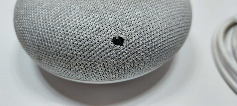 Google Home Mini Chalk W/AC Adapter Model HOA $