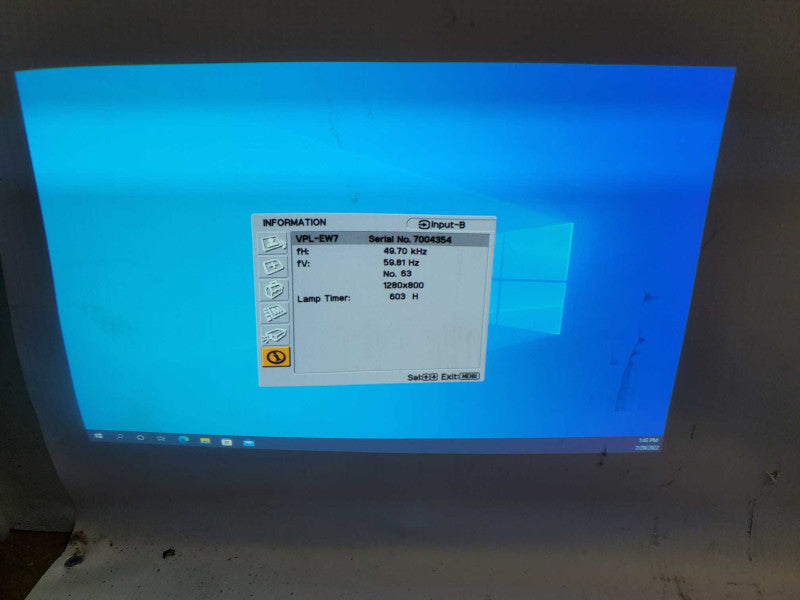 Sony VPL-EW7 WXGA Conference Room Projector 603h used )