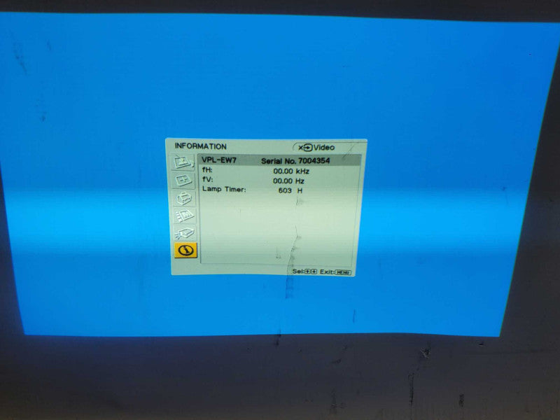 Sony VPL-EW7 WXGA Conference Room Projector 603h used )