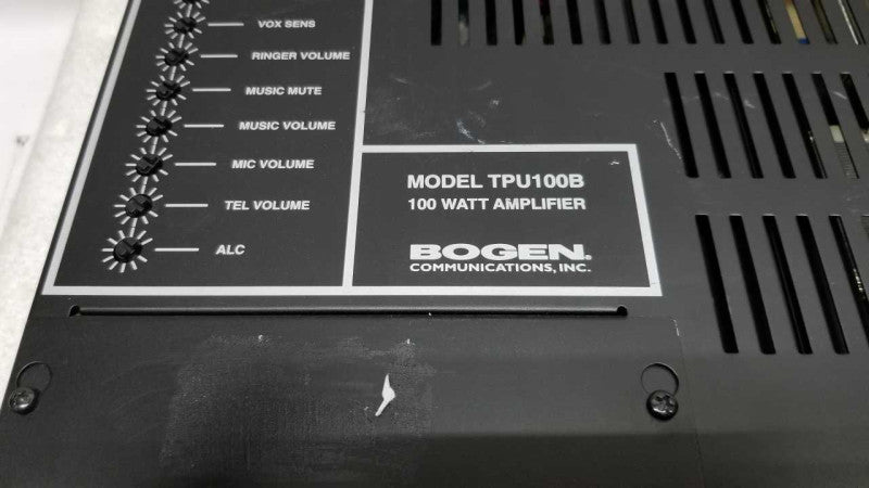 Bogen TPU-100B 100W Telephone Paging Amplifier #