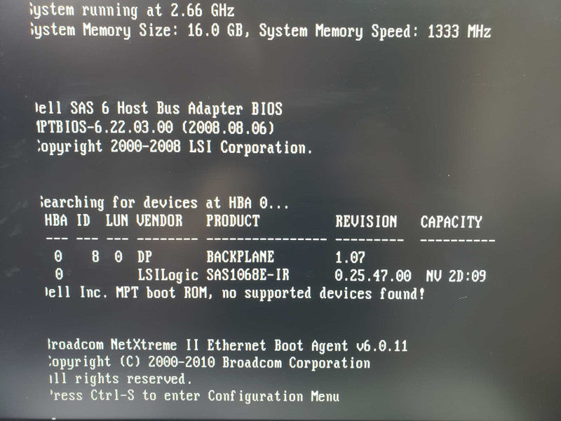 DELL PowerEdge R410 Xeon X3450 2.67GHz 16GB ECC DDR3 RAID SAS1068E-IR [