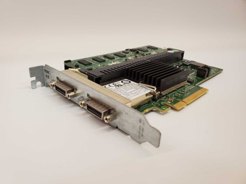 Dell PERC 6/E Dual Port PCI-E 1.0 x8 RAID Controller Card W/ Battery (