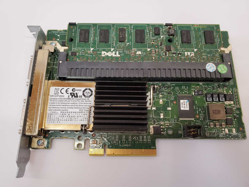 Dell PERC 6/E Dual Port PCI-E 1.0 x8 RAID Controller Card W/ Battery (