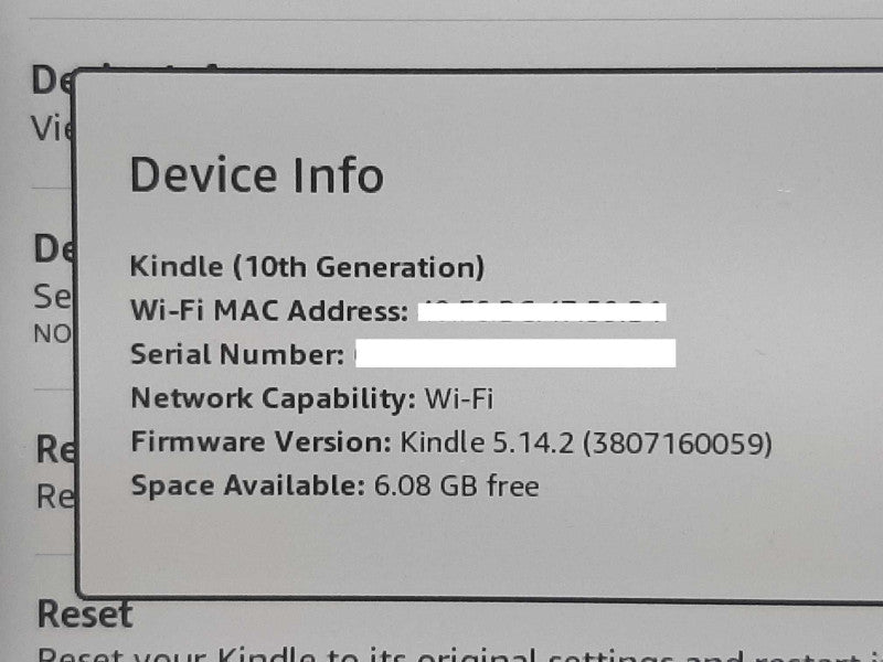 Amazon Kindle 10th Generation 8GB J9G29R w/Backlight +