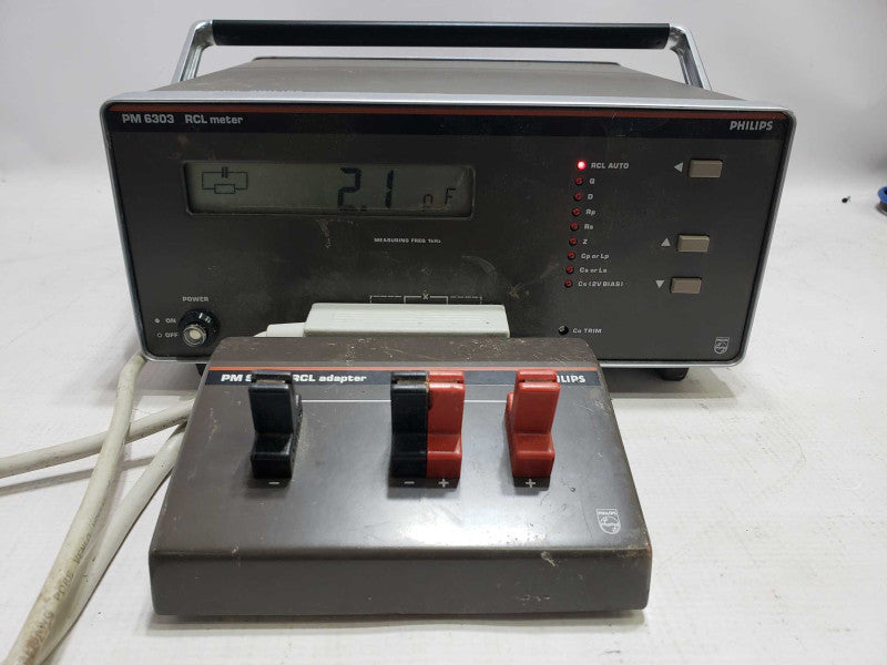 Philips PM 6303 Automatic RCL Meter + PM 9542 RCL adopter [