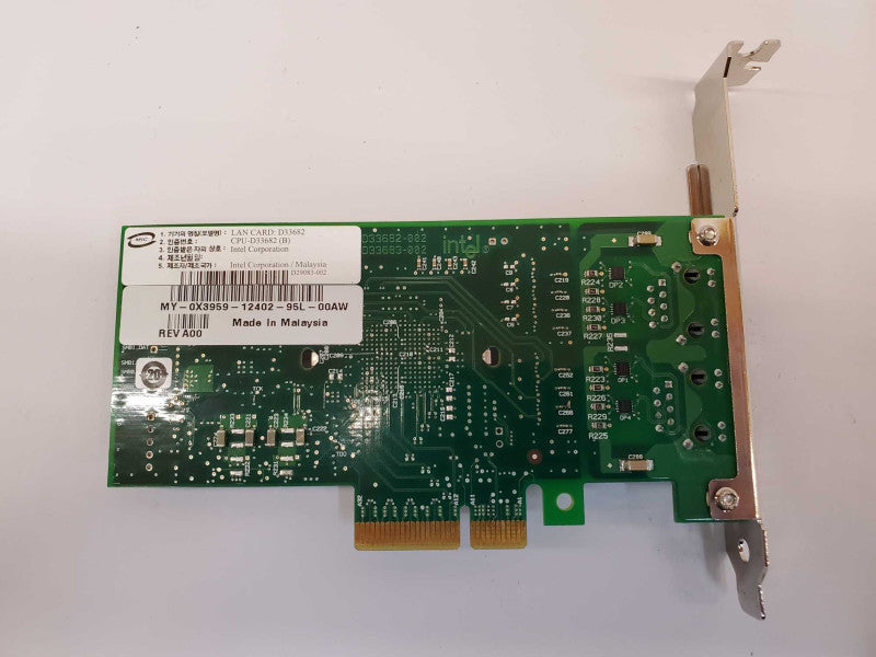 Intel Pro/1000 D33682 Dual Port Gigabit Ethernet Nic Card (