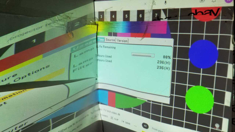 NEC VT590 projector / vga / 88% Lamp life remaining / see below #